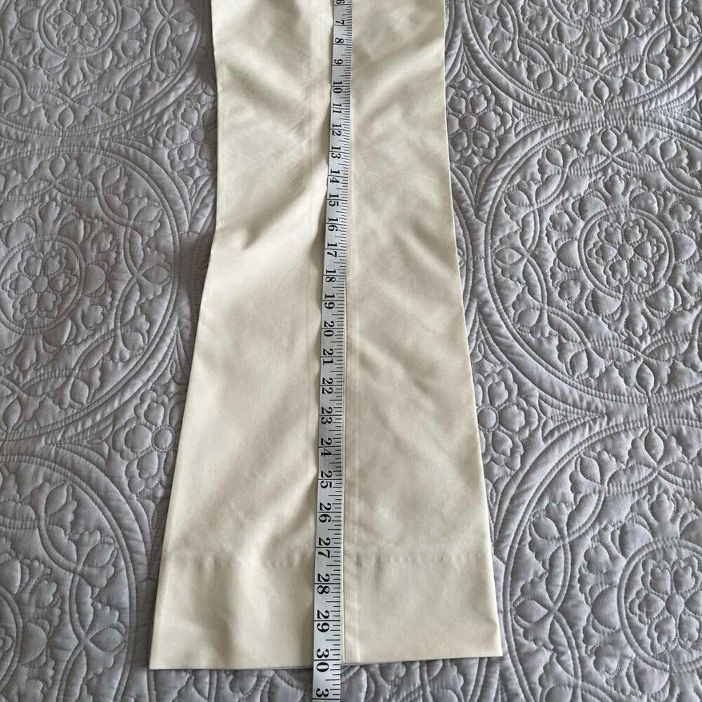 Escada Women's  Wide Cream Trousers Size 4 - Picture 10 of 12